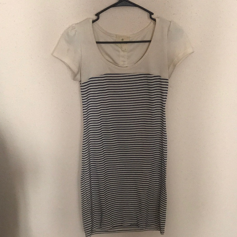 Black and white strip sailor dress.